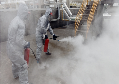 興盛油庫舉行消防演練，提高應(yīng)急能力